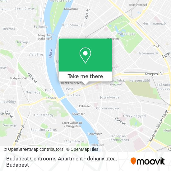 Budapest Centrooms Apartment - dohány utca map