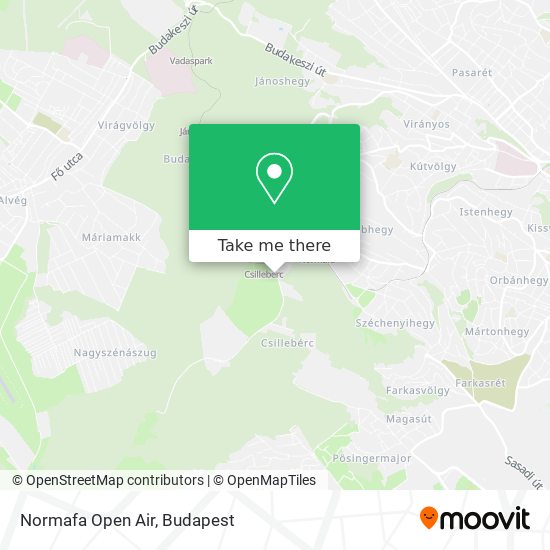 Normafa Open Air map