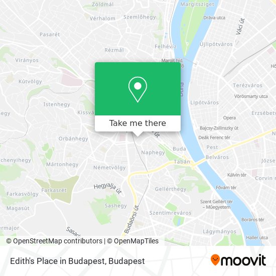 Edith's Place in Budapest map