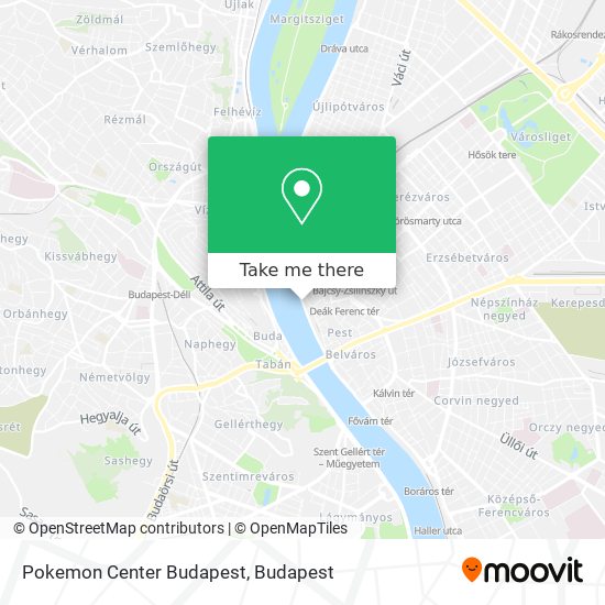 Pokemon Center Budapest map