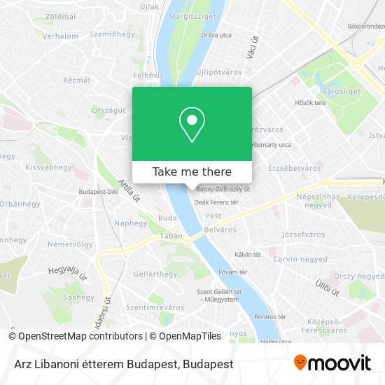 Arz Libanoni étterem Budapest map