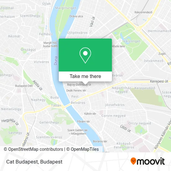 Cat Budapest map