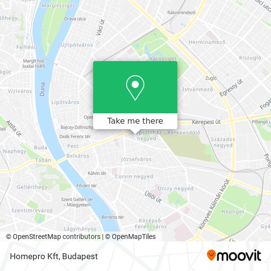 Homepro Kft map