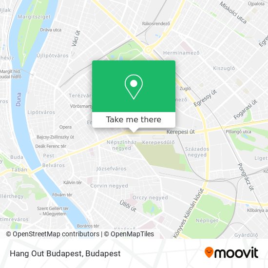 Hang Out Budapest map