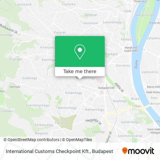 International Customs Checkpoint Kft. map