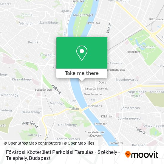 Fővárosi Közterületi Parkolási Társulás - Székhely - Telephely map