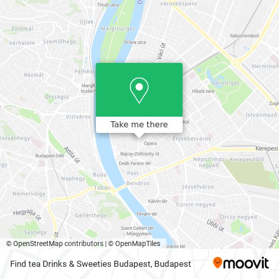 Find tea Drinks & Sweeties Budapest map