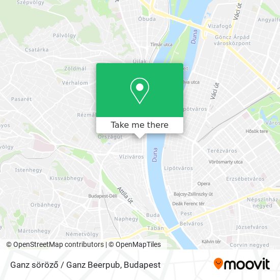 Ganz söröző / Ganz Beerpub map