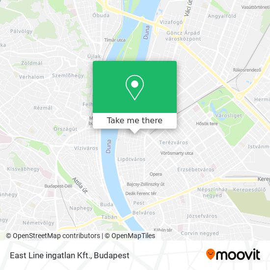 East Line ingatlan Kft. map