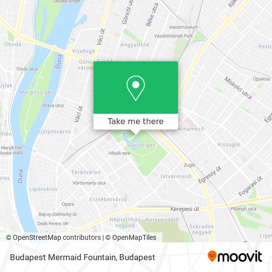 Budapest Mermaid Fountain map