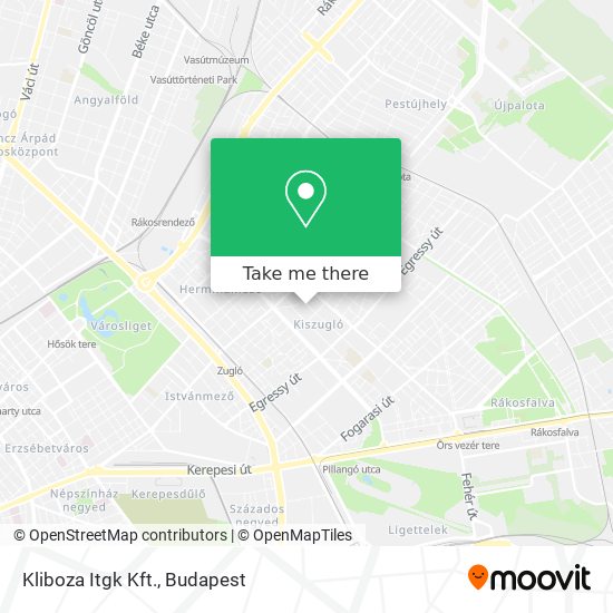 Kliboza Itgk Kft. map