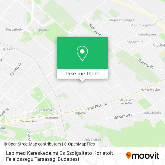 Labimed Kereskedelmi Es Szolgaltato Korlatolt Felelossegu Tarsasag map