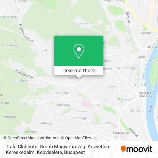 Tralo Clubhotel Gmbh Magyarorszagi Kozvetlen Kereskedelmi Kepviselete map