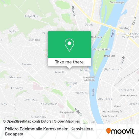 Philoro Edelmetalle Kereskedelmi Kepviselete map