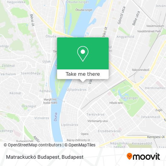 Matrackuckó Budapest map