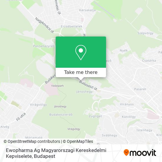 Ewopharma Ag Magyarorszagi Kereskedelmi Kepviselete map