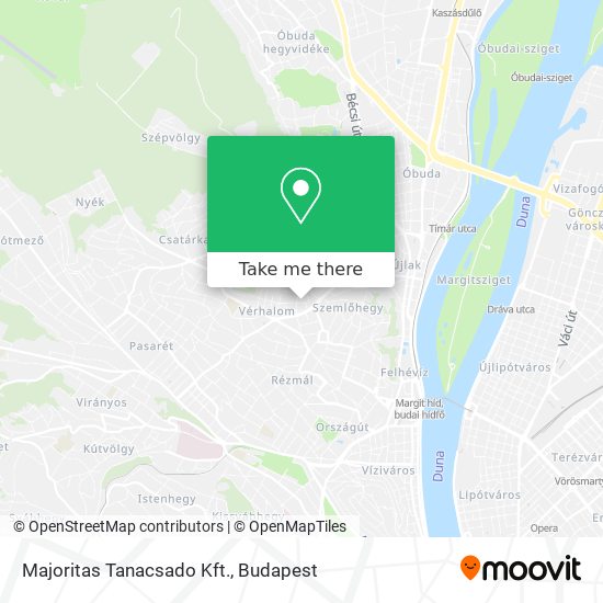 Majoritas Tanacsado Kft. map