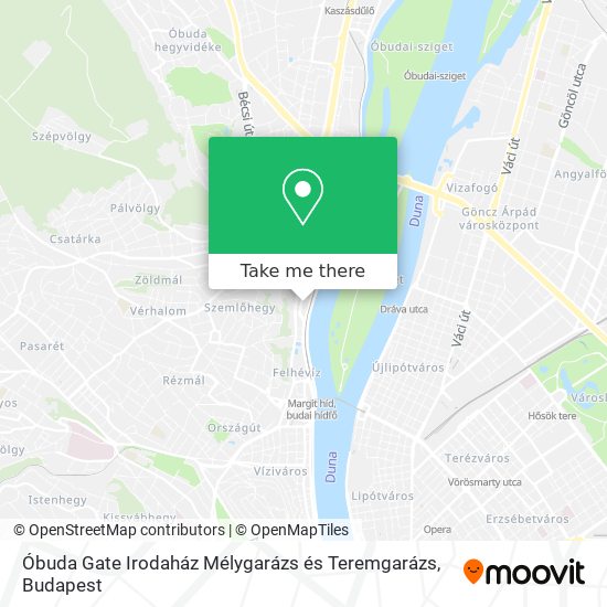 Óbuda Gate Irodaház Mélygarázs és Teremgarázs map