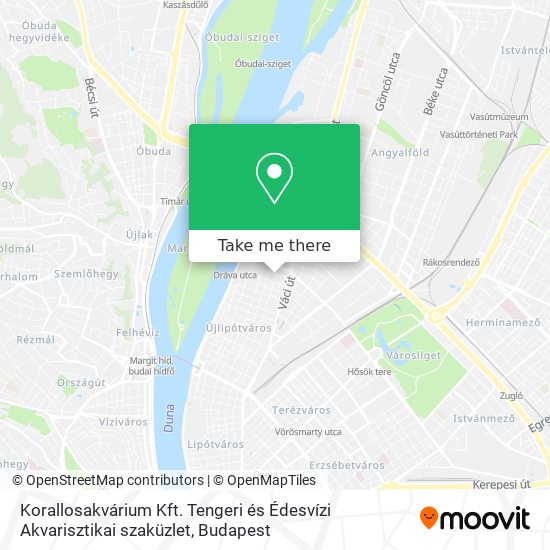 Korallosakvárium Kft. Tengeri és Édesvízi Akvarisztikai szaküzlet map