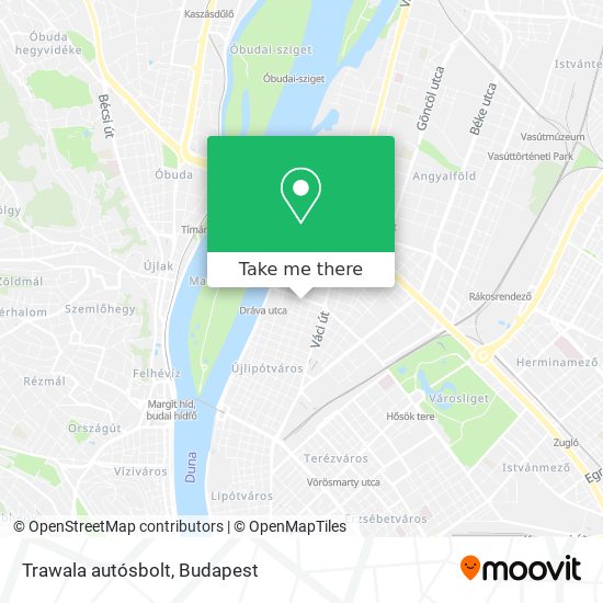 Trawala autósbolt map