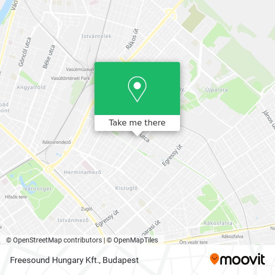 Freesound Hungary Kft. map
