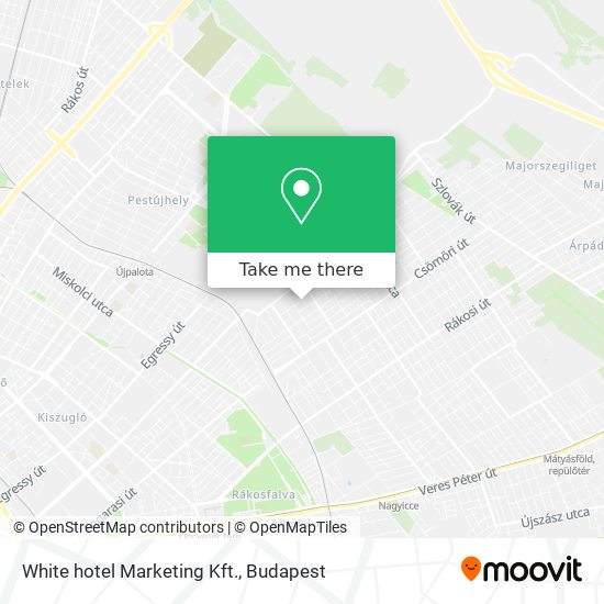 White hotel Marketing Kft. map