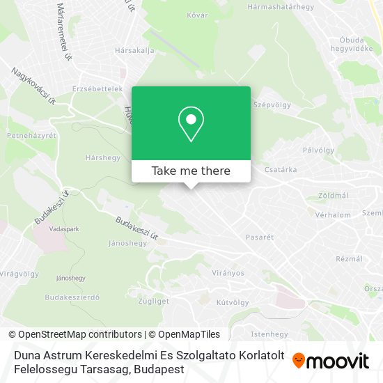 Duna Astrum Kereskedelmi Es Szolgaltato Korlatolt Felelossegu Tarsasag map