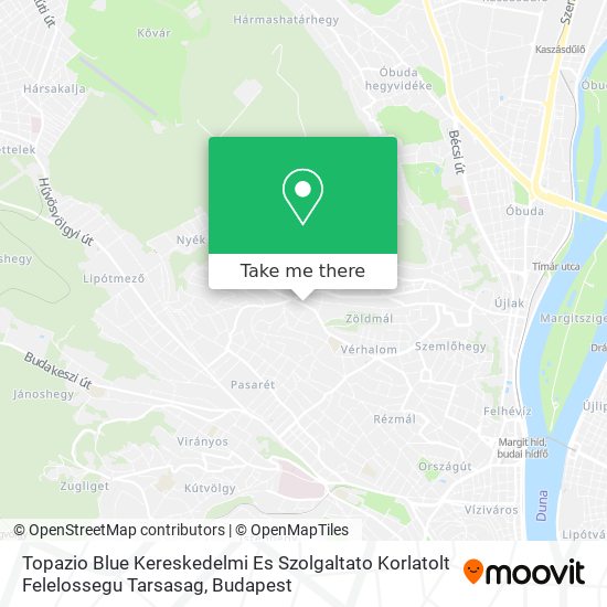 Topazio Blue Kereskedelmi Es Szolgaltato Korlatolt Felelossegu Tarsasag map