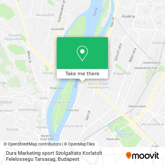 Dura Marketing sport Szolgaltato Korlatolt Felelossegu Tarsasag map