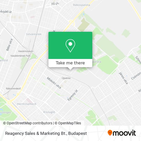 Reagency Sales & Marketing Bt. map