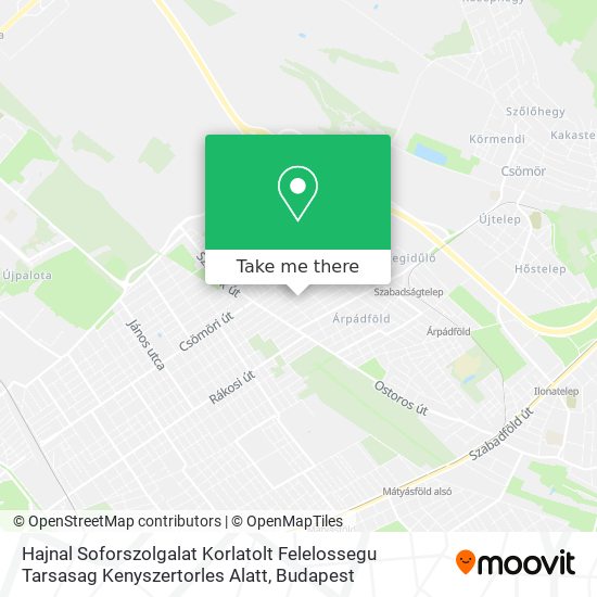 Hajnal Soforszolgalat Korlatolt Felelossegu Tarsasag Kenyszertorles Alatt map