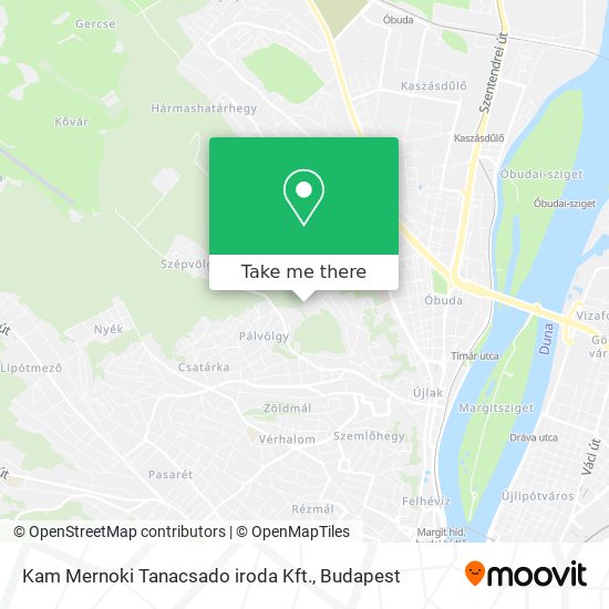 Kam Mernoki Tanacsado iroda Kft. map