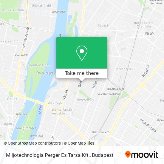 Miljotechnologia Perger Es Tarsa Kft. map