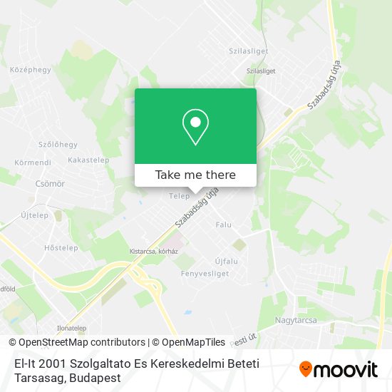 El-It 2001 Szolgaltato Es Kereskedelmi Beteti Tarsasag map