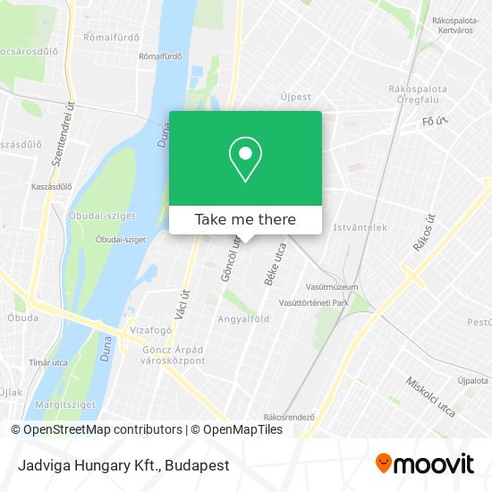 Jadviga Hungary Kft. map