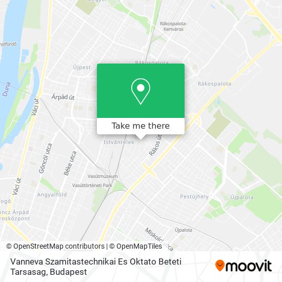 Vanneva Szamitastechnikai Es Oktato Beteti Tarsasag map