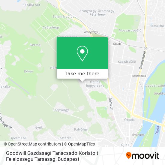 Goodwill Gazdasagi Tanacsado Korlatolt Felelossegu Tarsasag map