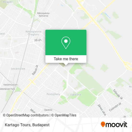 Kartago Tours map