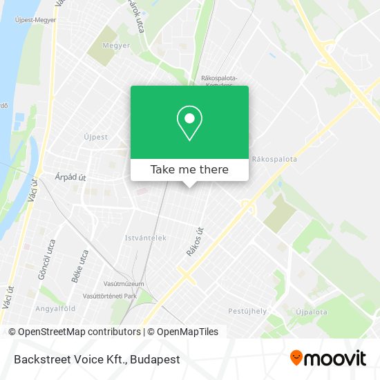 Backstreet Voice Kft. map