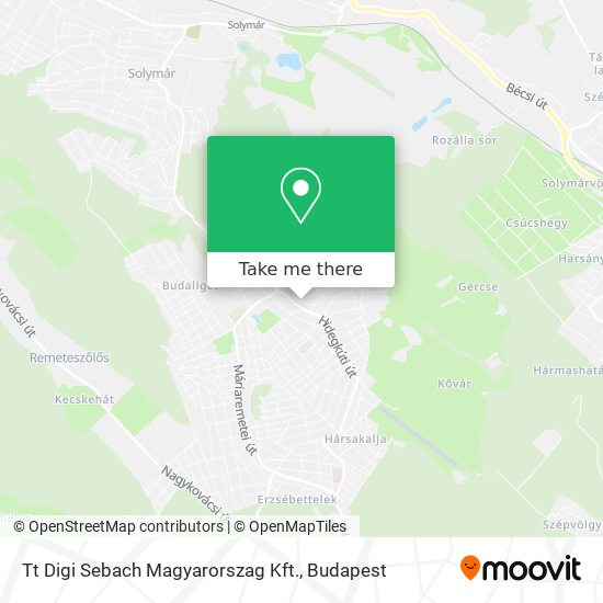 Tt Digi Sebach Magyarorszag Kft. map