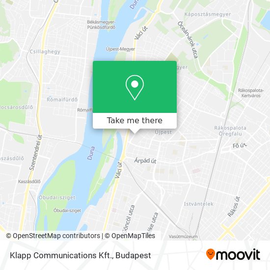 Klapp Communications Kft. map