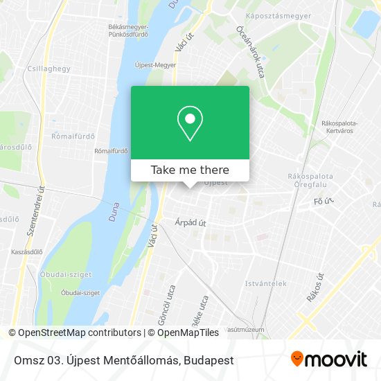 Omsz 03. Újpest Mentőállomás map