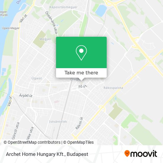 Archet Home Hungary Kft. map