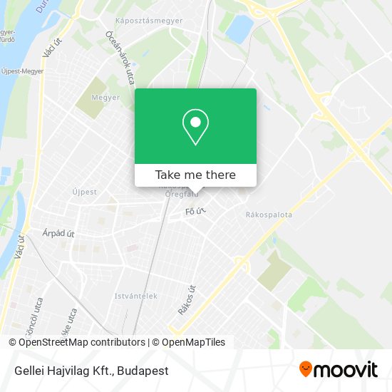 Gellei Hajvilag Kft. map