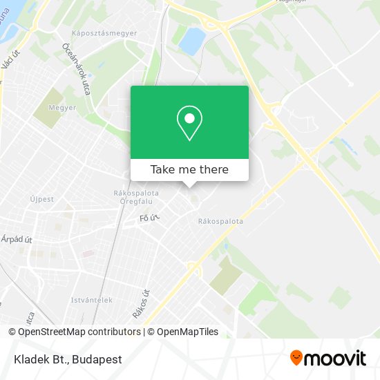 Kladek Bt. map