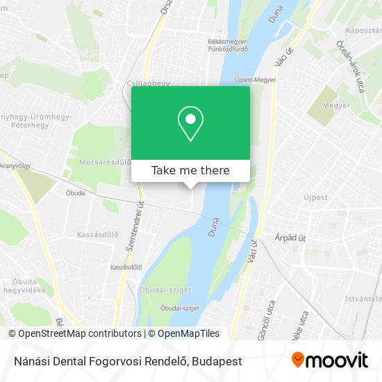 Nánási Dental Fogorvosi Rendelő map