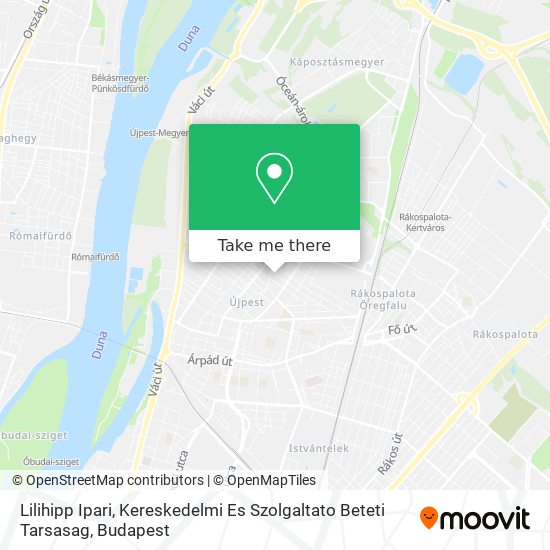 Lilihipp Ipari, Kereskedelmi Es Szolgaltato Beteti Tarsasag map