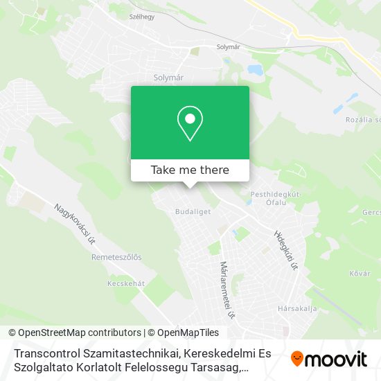 Transcontrol Szamitastechnikai, Kereskedelmi Es Szolgaltato Korlatolt Felelossegu Tarsasag map