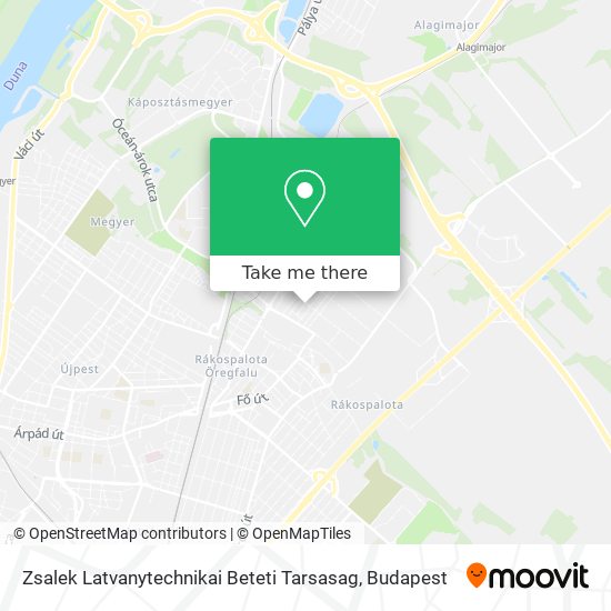 Zsalek Latvanytechnikai Beteti Tarsasag map