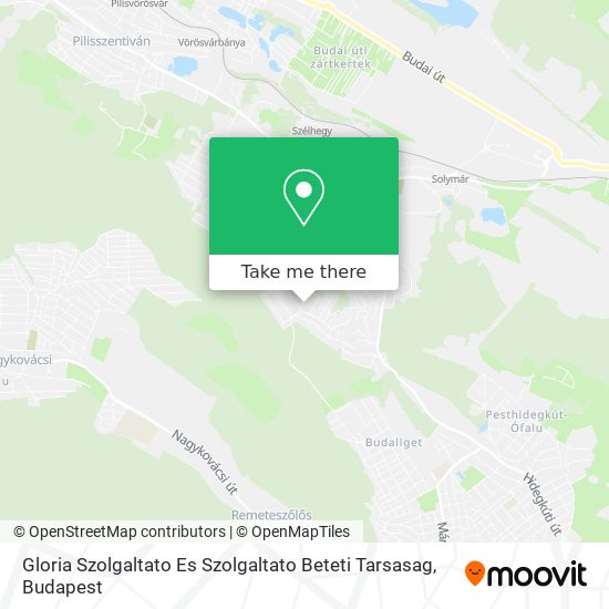 Gloria Szolgaltato Es Szolgaltato Beteti Tarsasag map